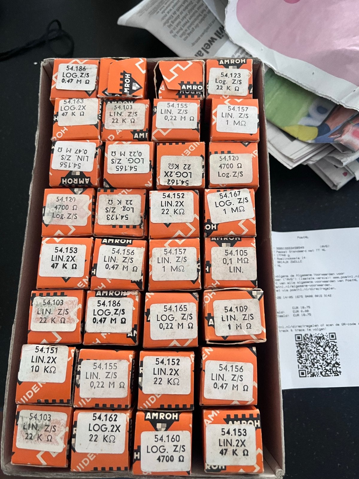 Partij Amroh Potentiometers - Diverse Waarden, Ophalen of Verzenden, Nieuw