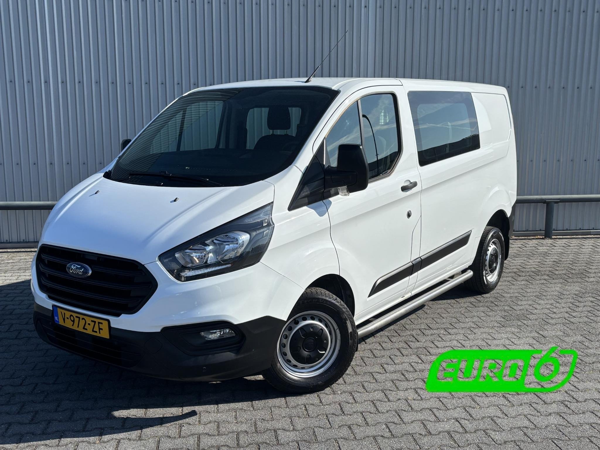 Ford Transit Custom 280 2.0 TDCI L1H1 Ambiente*A/C*DUBBELCAB, Auto's, Bestelauto's, Voorwielaandrijving, Stof, Gebruikt, 4 cilinders