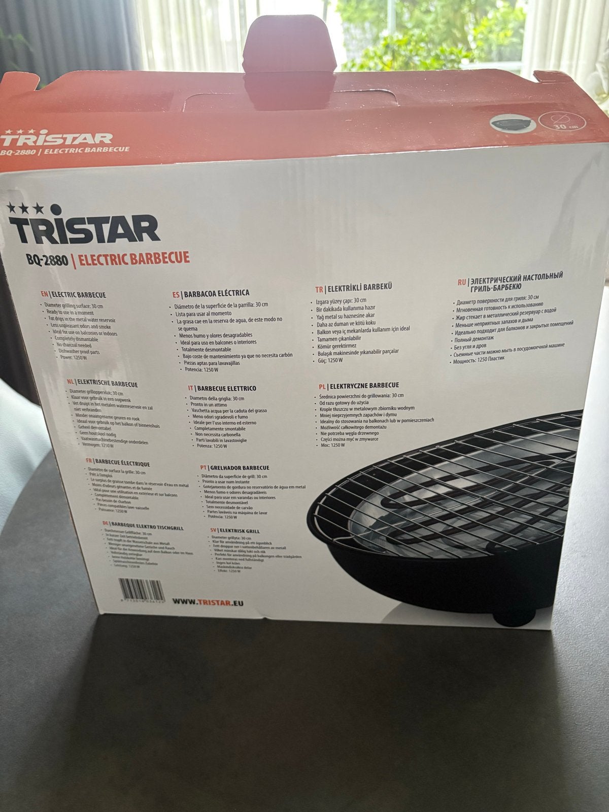 Tristar BQ-2880 elektrische barbecue - Nieuw in doos, Ophalen of Verzenden, Nieuw