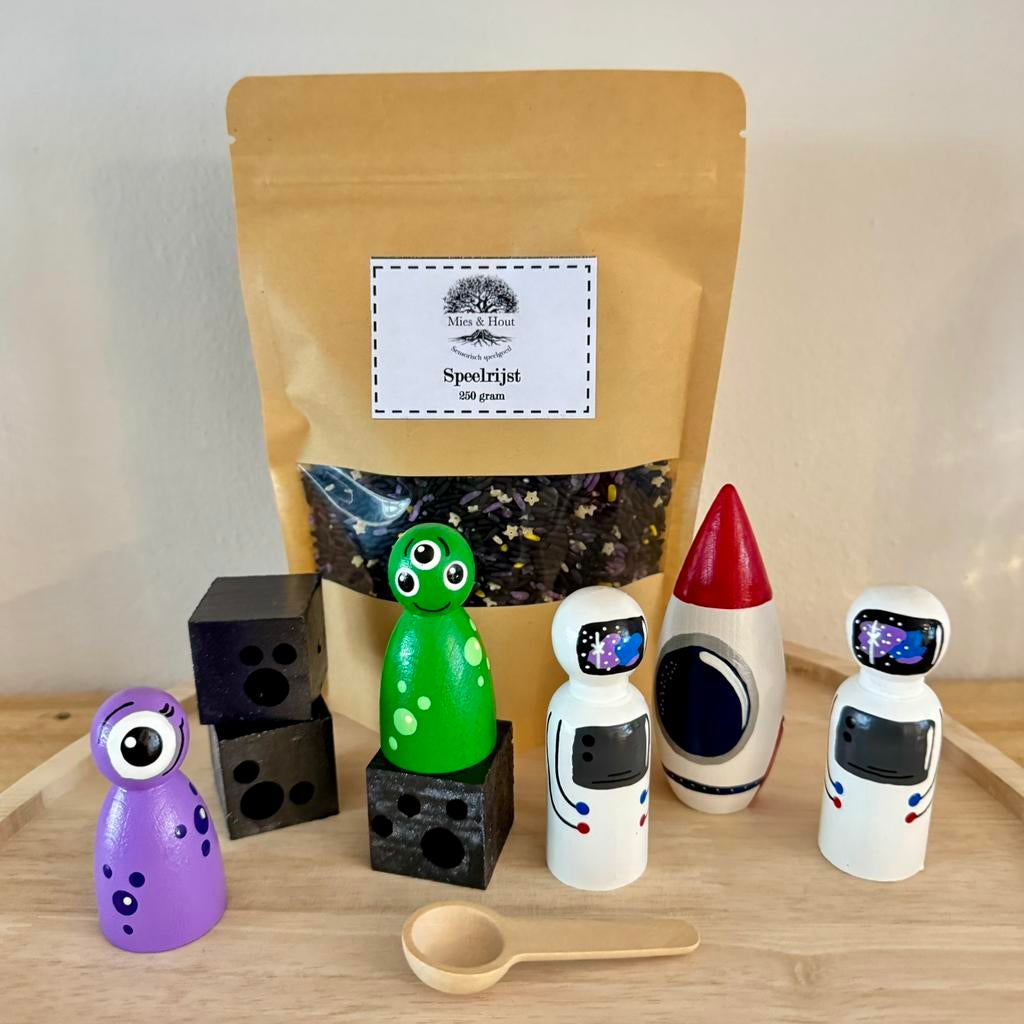 Ruimte pegdolls met speelrijst, Ophalen of Verzenden, Nieuw, Ontdekken