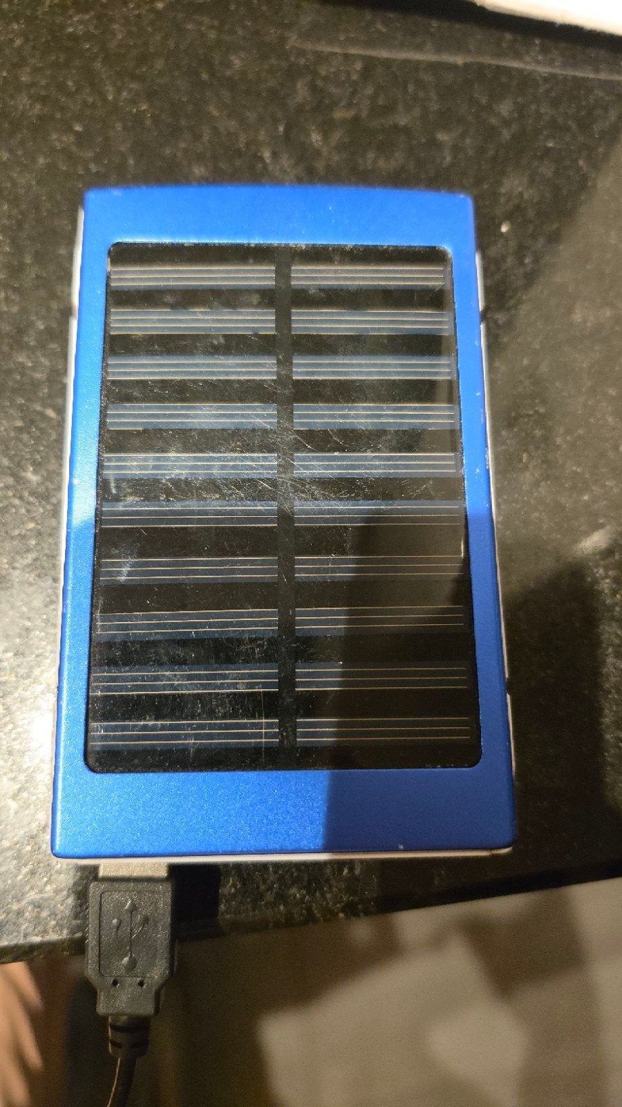 Powerbank 12000 mAh met Zonnepaneel - Blauw, Ophalen of Verzenden