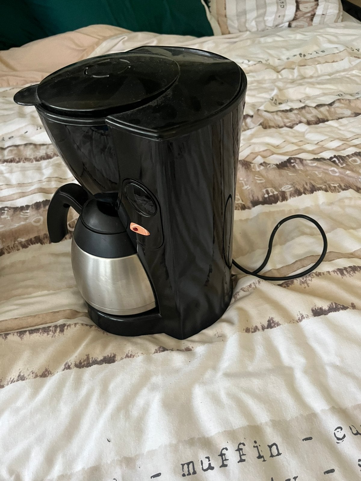 Koffiezet apparaat met thermoskan, Witgoed en Apparatuur, Koffiezetapparaten, Gebruikt, 10 kopjes of meer, Koffiemachine, Gemalen koffie