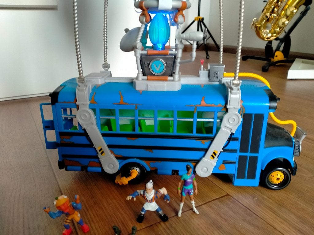 Jazwares Fortnite Battle Bus, Ophalen of Verzenden, Zo goed als nieuw