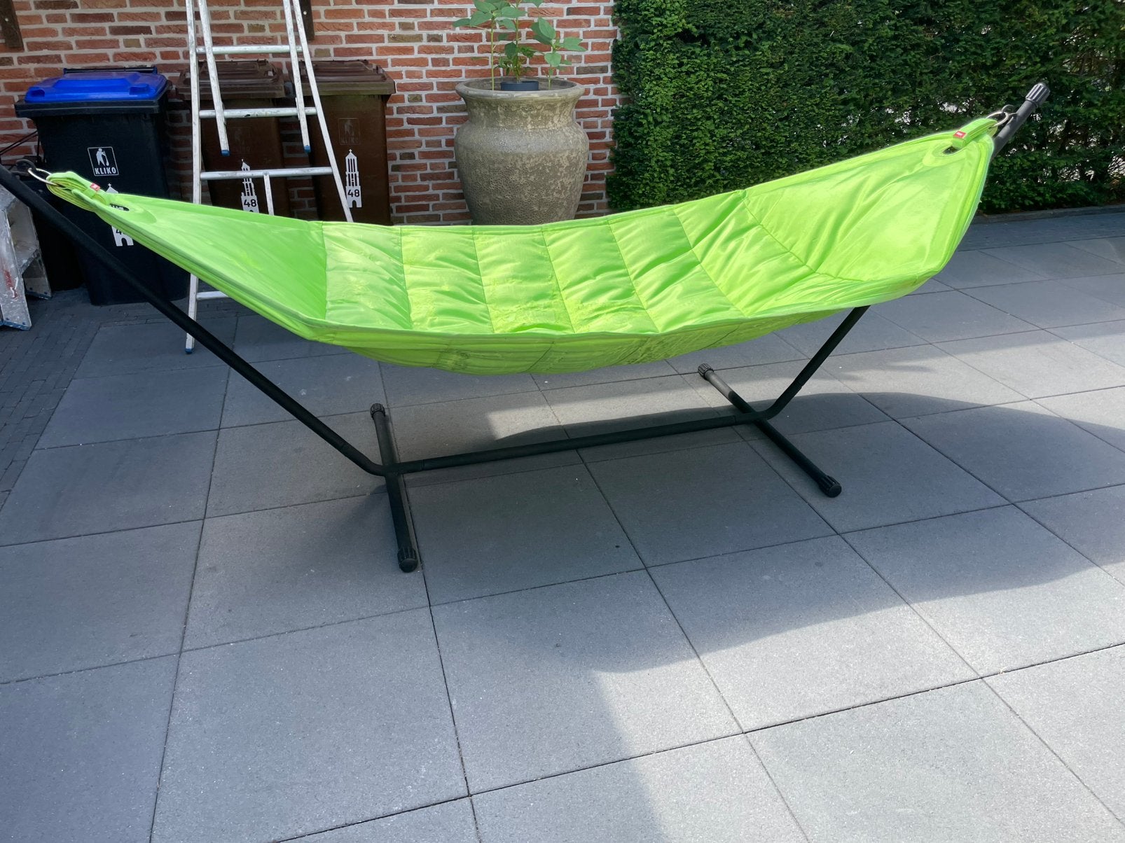 Nette fatboy in gebruikte staat, Tuin en Terras, Ophalen, Zo goed als nieuw, Met standaard