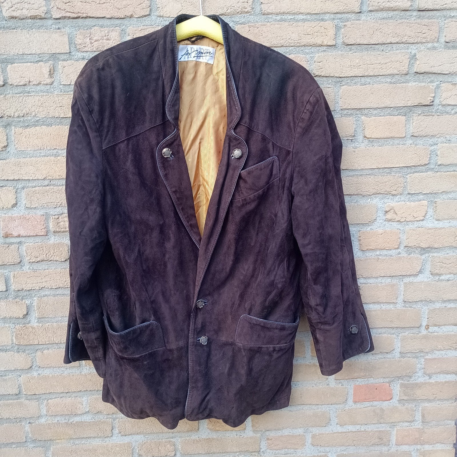 Leren 52 L trachten janker jas Apart Oktoberfest, Maat 52/54 (L), Ophalen of Verzenden, Overige thema's, Apart