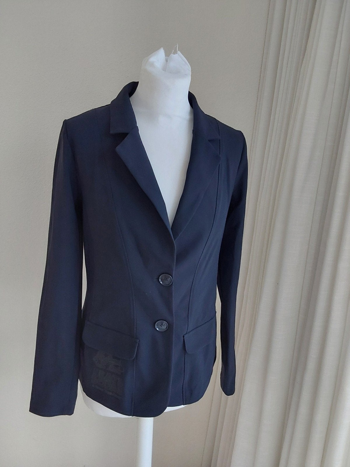 Prachtige donkerblauwe colbertjas van Studio Anneloes maat S, Studio Anneloes, Zo goed als nieuw, Jasje, Maat 36 (S)
