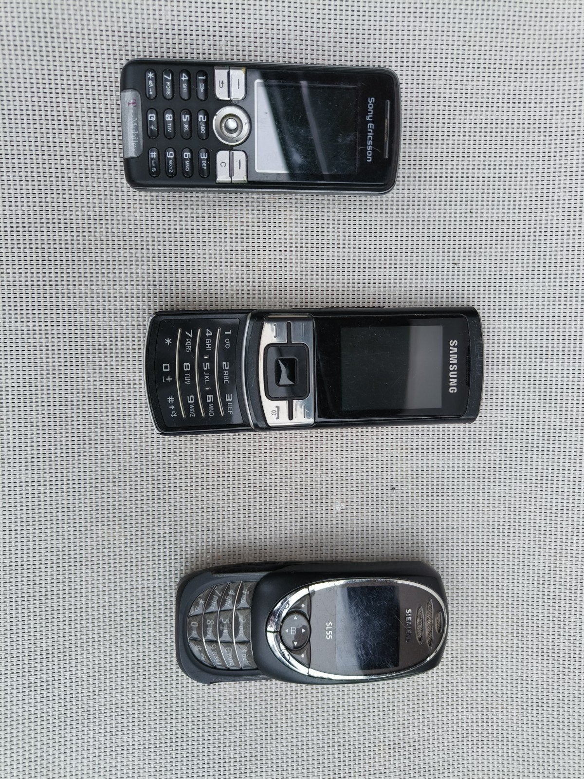 Partij van 3 vintage mobiele telefoons, Ophalen of Verzenden, Niet werkend, Zonder abonnement