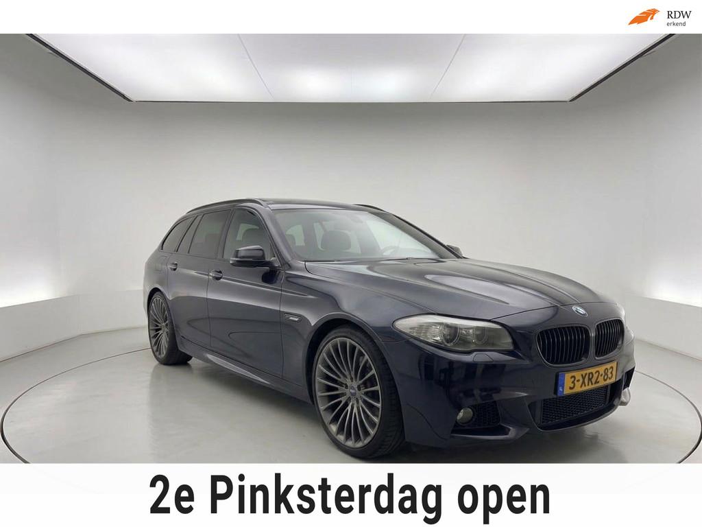 BMW 5-serie Touring 535d High Executive M PAKKET!PANO!360!AD, Auto's, BMW, Automaat, Euro 5, Achterwielaandrijving, Gebruikt