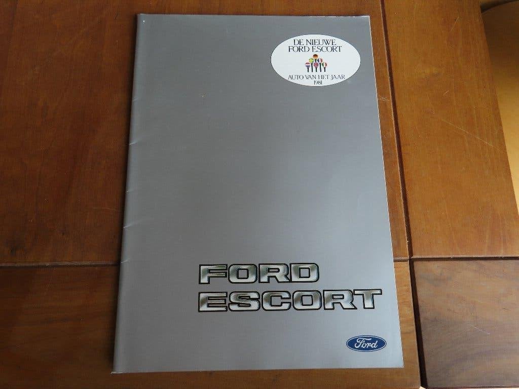 Folder Ford Escort, Escort XR3 1981, 32 blz, Ford, Ophalen of Verzenden, Zo goed als nieuw, Ford