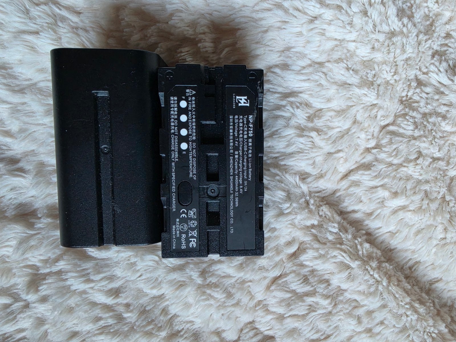 NP-F750 Li-ion Batterij voor camera/videocamera, Audio, Tv en Foto, Gebruikt, Overige merken, Sony, Batterij