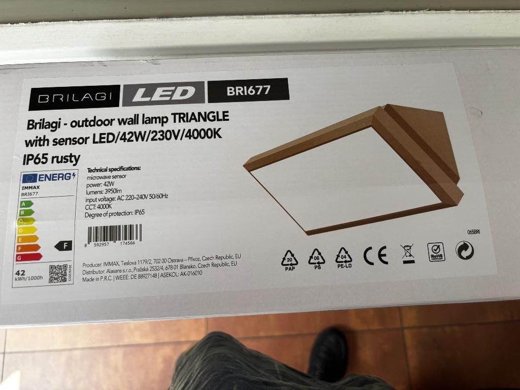 LED buitenlamp met sensor 42w, Ophalen, Nieuw
