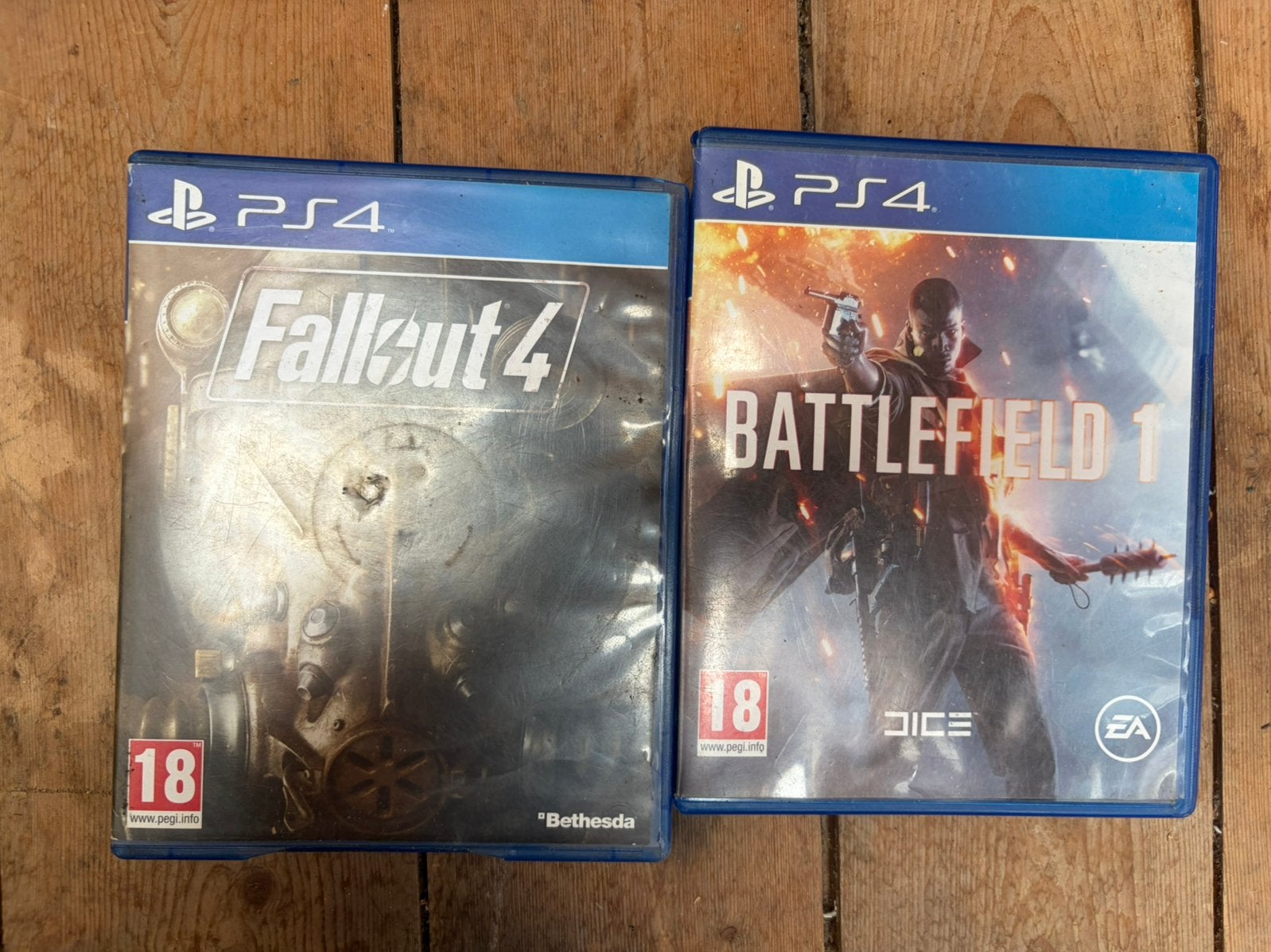 Fallout 4 + Battlefield 1, 1 speler, Ophalen of Verzenden, Gebruikt, Vanaf 18 jaar