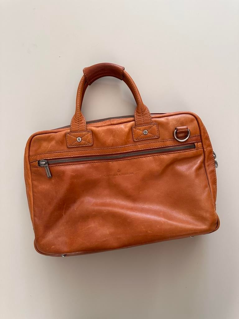 Castelijn en Beerens Firenze laptoptas, Ophalen, 40 tot 60 cm, 30 cm of meer, Bruin