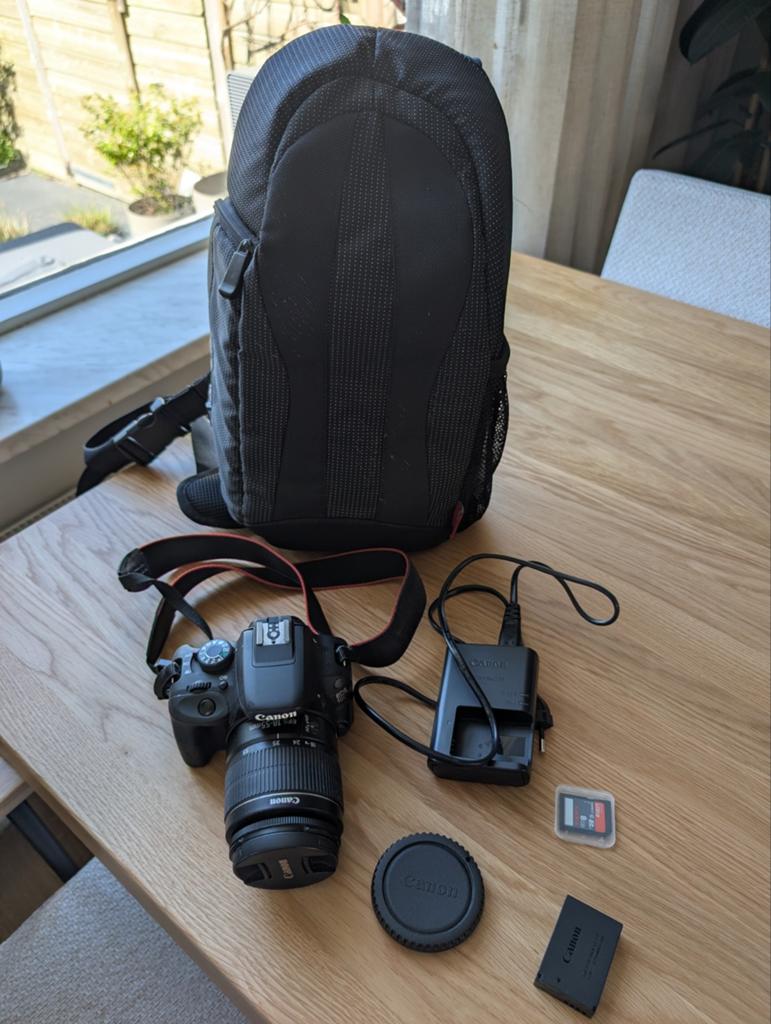Canon EOS 100D - Spiegelreflexcamera (complete set), 18 Megapixel, Spiegelreflex, Canon, Ophalen of Verzenden