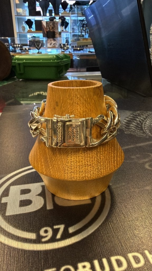 BUDDHA TO BUDDHA ARMBAND TYPE 146 E EDY SMALL 19 CM € 199,95, Ophalen of Verzenden, Zo goed als nieuw, Zilver, Zilver