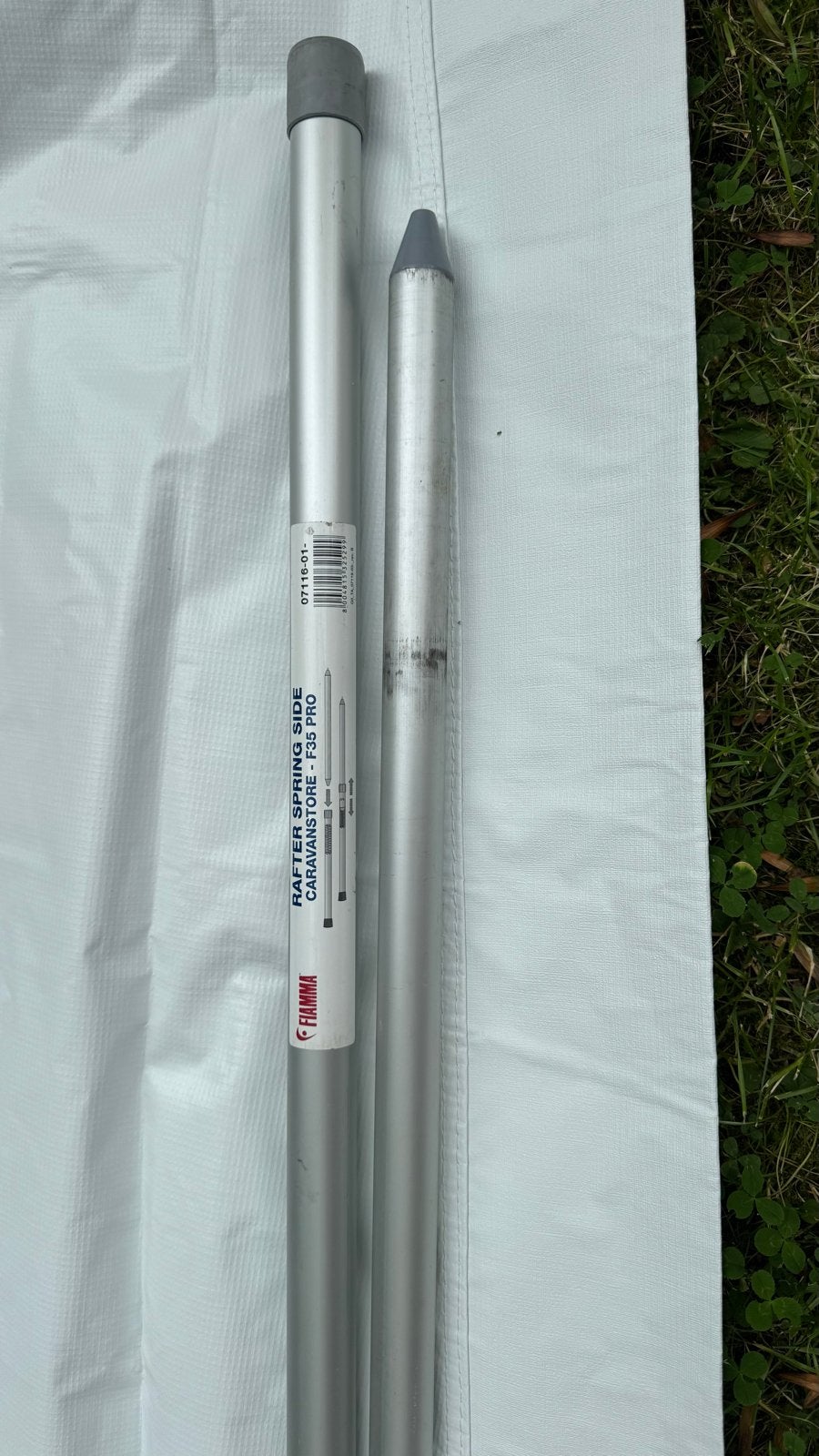 Fiamma Caravanstore F35 Pro zijwand en rafterstang, Ophalen of Verzenden, Gebruikt