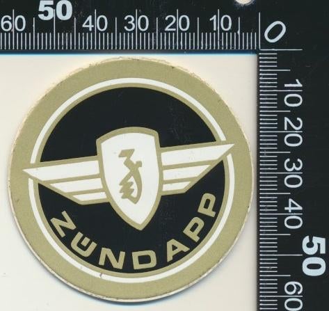 Sticker: Zundapp (14), Ophalen of Verzenden, Zo goed als nieuw, Bedrijf of Vereniging