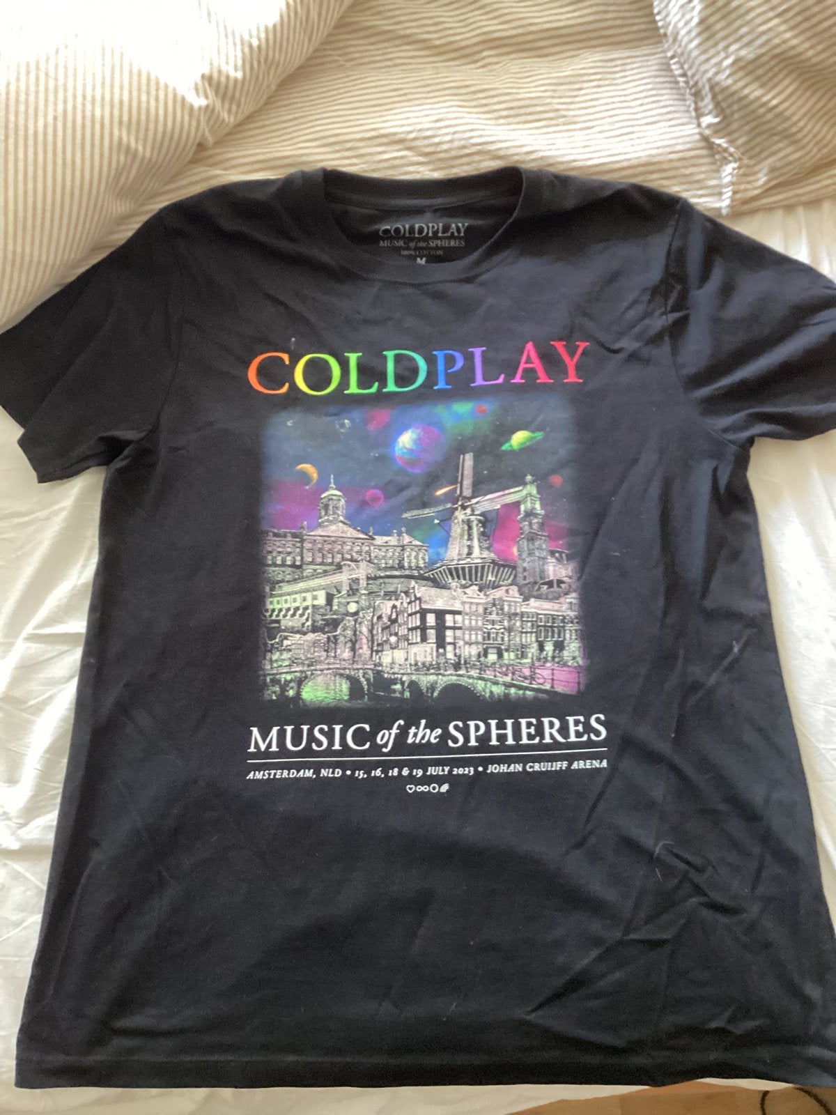 Tourshirt Coldplay Music of the spheres 2023, Verzenden, Zo goed als nieuw, Kleding