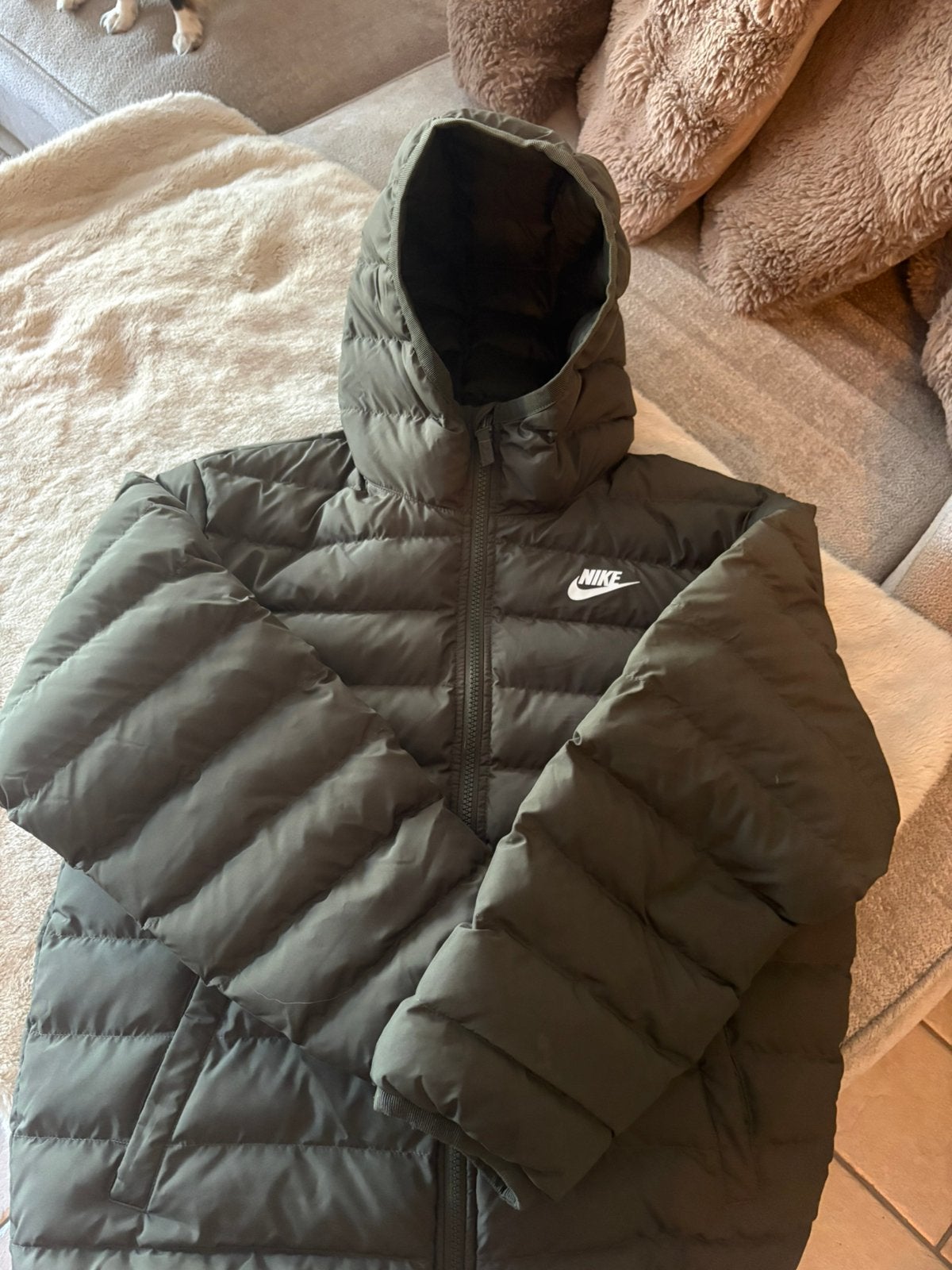 Nike jas groen, Ophalen, Zo goed als nieuw, Jongen