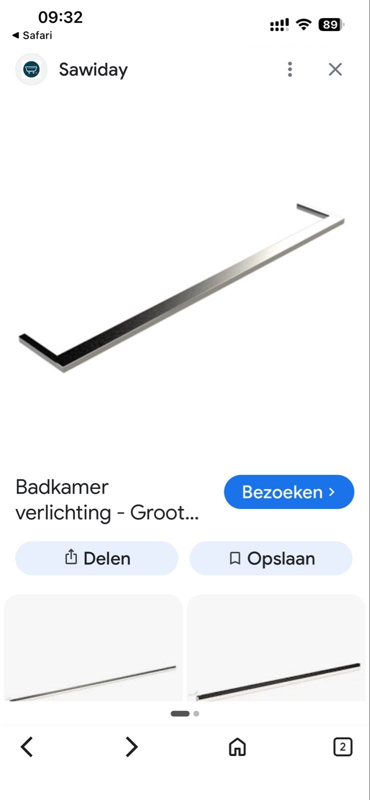 Nieuwe LED Verlichtingsbalk 60cm - Aluminium, Huis en Inrichting, Lampen | Overige, Metaal, Overige merken, Nieuw, Overige fittingen