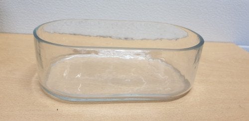 schaaltje / decoratie glas ovaal, Ophalen of Verzenden, 'T Olde Gre-j, Info@toldegrej.nl, Endepoelstraat 20f Didam