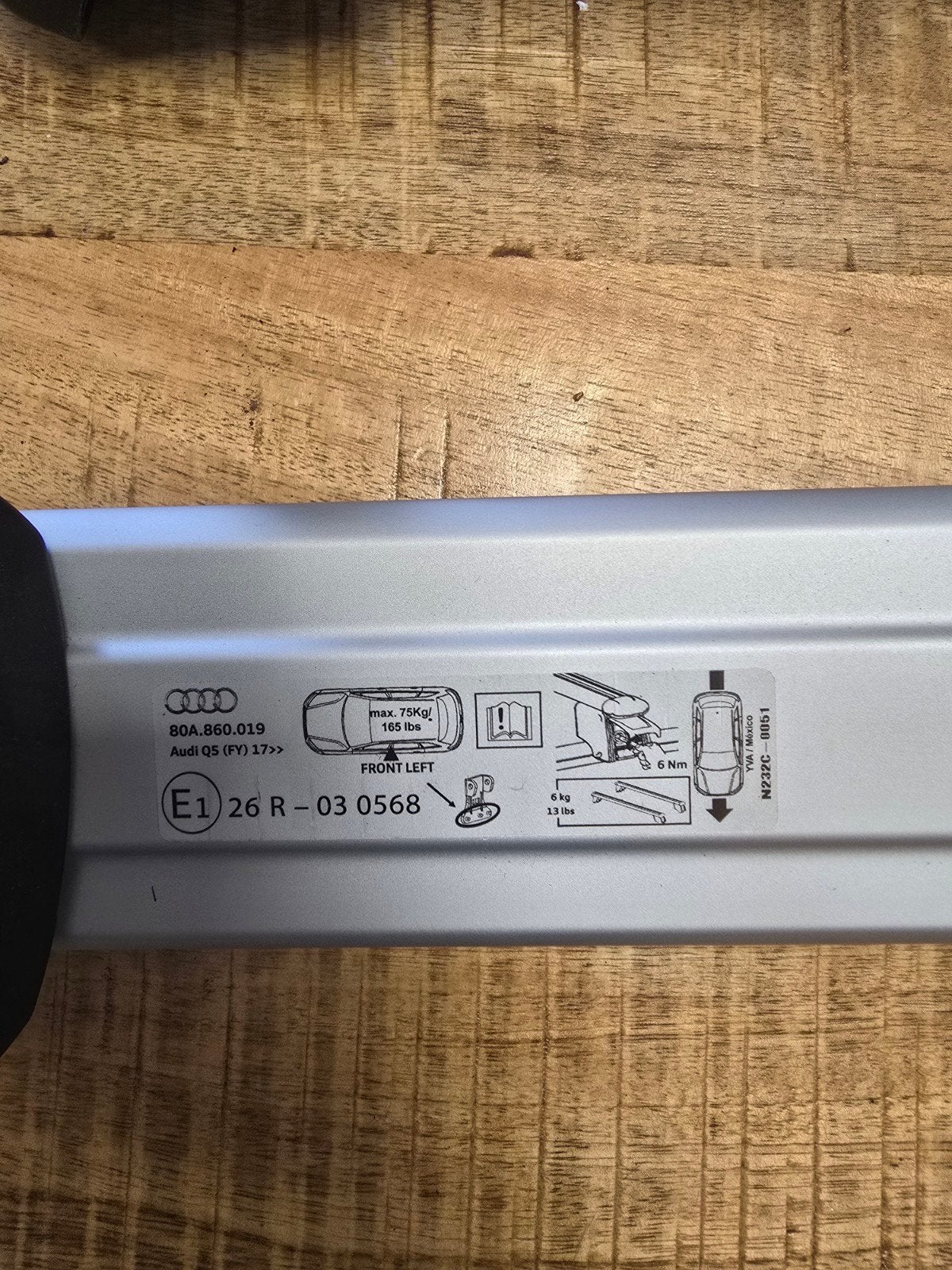 Originele Audi Q5 dakdragers (80A.860.019) zo goed als nieuw, Ophalen, Zo goed als nieuw