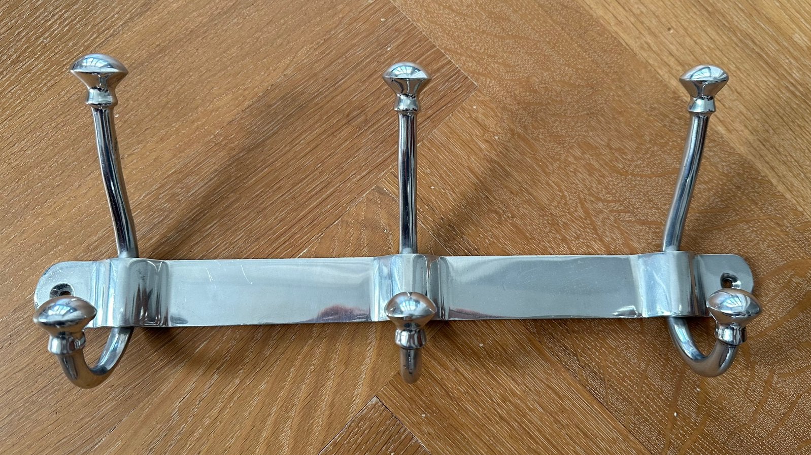 Metalen kapstok met 3 haken, Wandkapstok, Ophalen of Verzenden, Zo goed als nieuw, Minder dan 100 cm