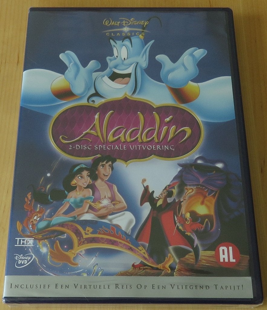 2DVD Aladdin (1970) Disney - NIEUW in Seal, Ophalen, Animatie, Nederlands, Nederlands