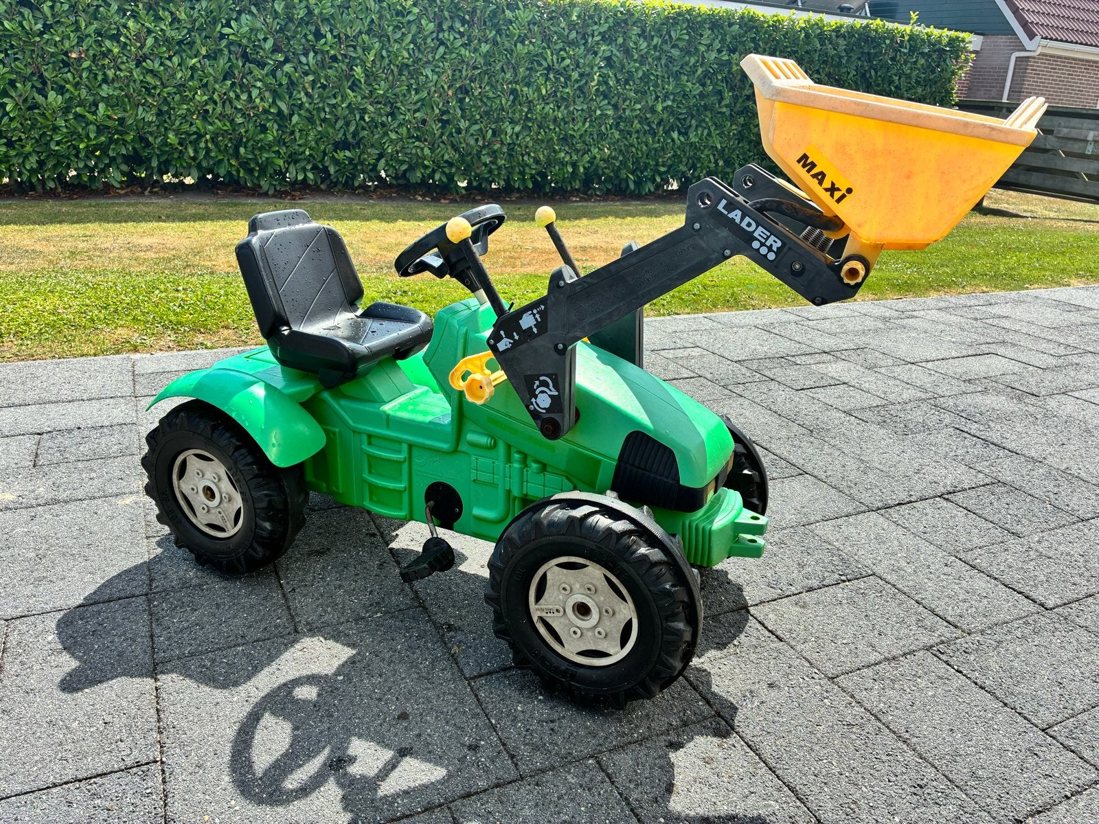 Rolly Toys Traptrekker met Voorlader - Groen, Kinderen en Baby's, Ophalen, Gebruikt, Trapvoertuig
