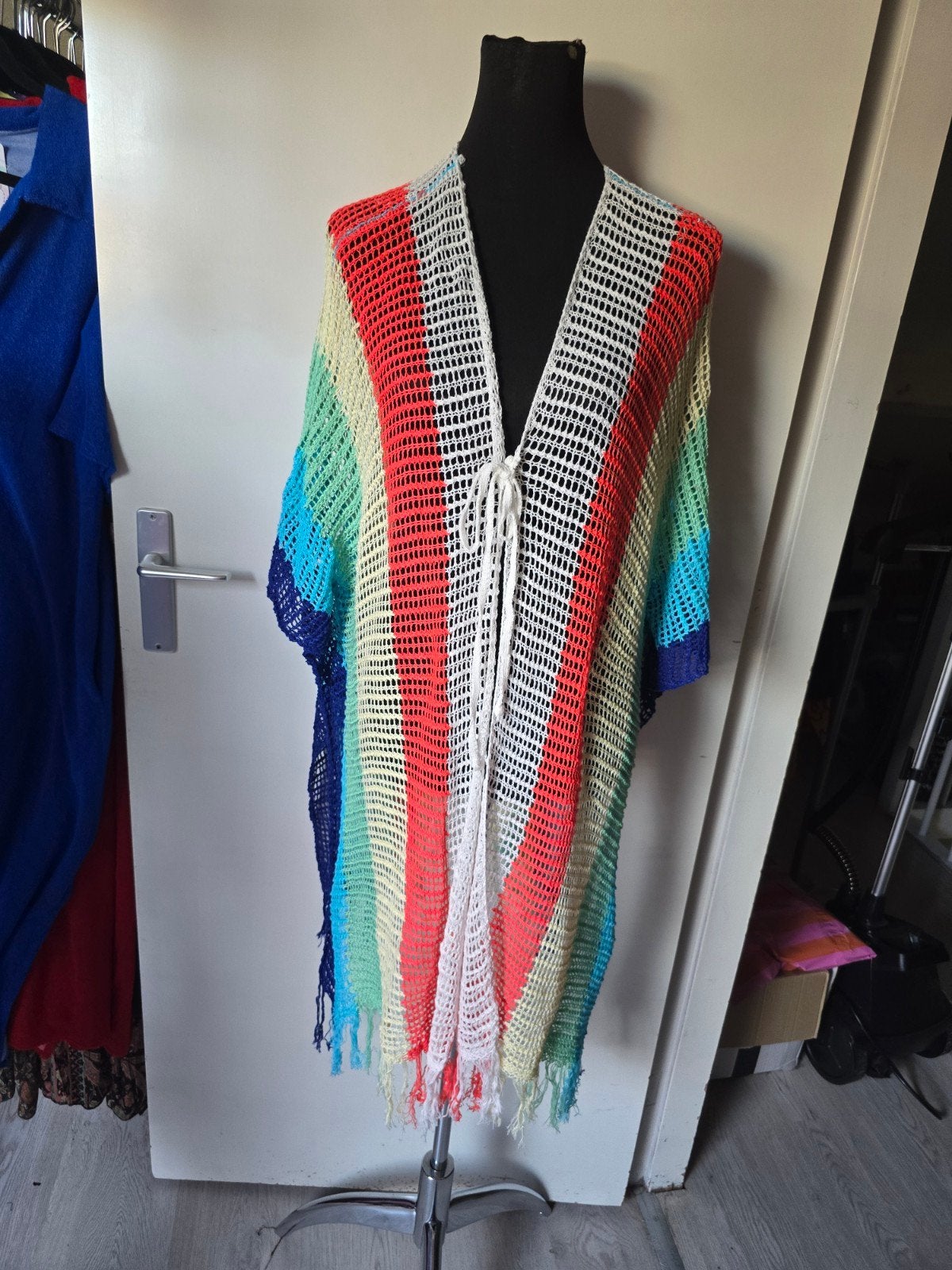 gehaakte ponzo nieuw, Meerkleurig, Maat 42/44 (L), Nieuw, Ophalen of Verzenden
