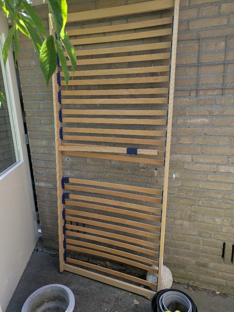 Lattenbodem 90x210 met missende planken, Huis en Inrichting, Slaapkamer | Matrassen en Bedbodems, Ophalen, Gebruikt, 90 cm, Eenpersoons