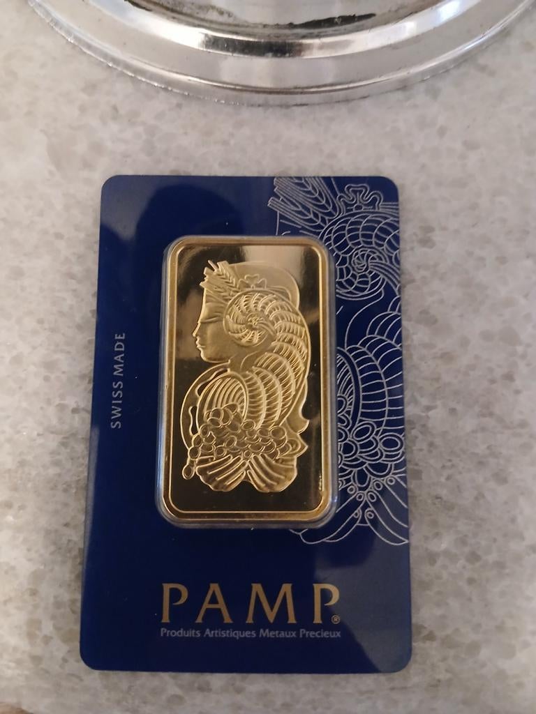 50 gram 24 Karaat PAMP Goudbaar, Ophalen of Verzenden