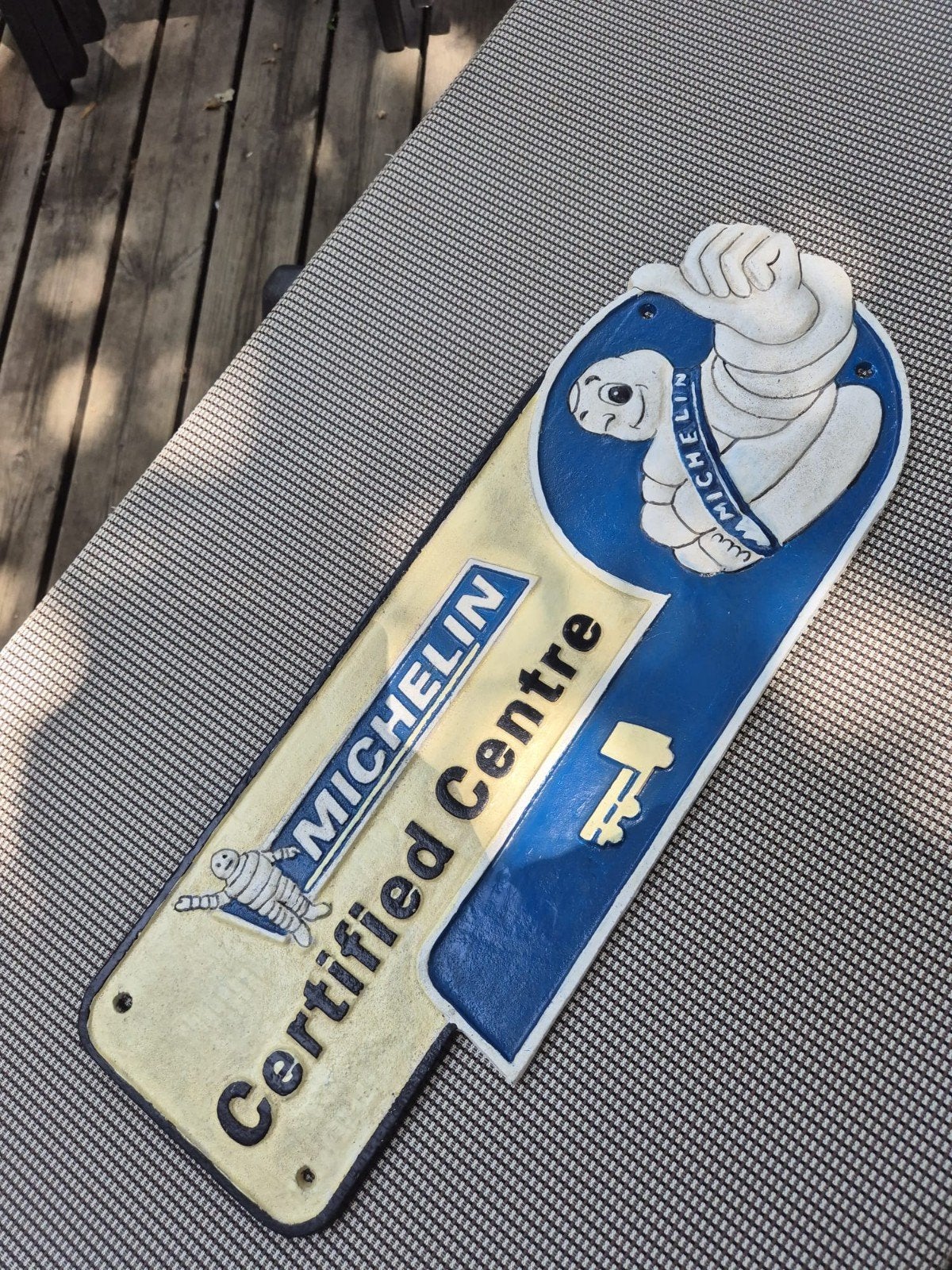 Zeer mooi Michelin reclame bord!, Ophalen of Verzenden