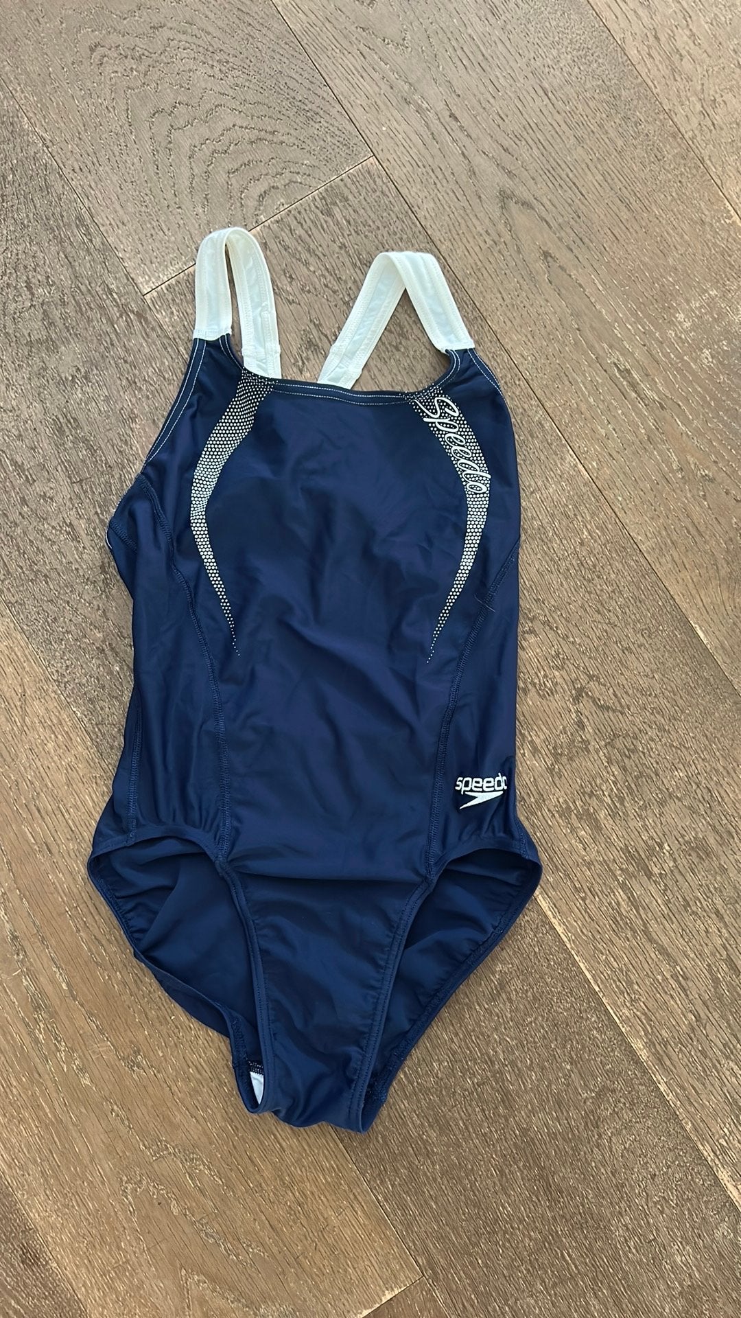 Speedo zwempak badpak blauw wit 36, Kleding | Dames, Badmode en Zwemkleding, Ophalen of Verzenden, Zo goed als nieuw, Blauw, Badpak