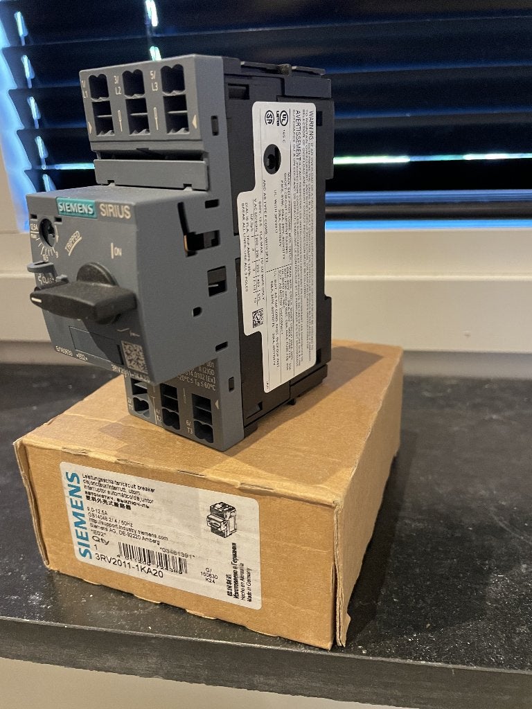 Siemens 3RV2011-1KA20 Motorbeveiligingsschakelaar, Ophalen of Verzenden, Nieuw