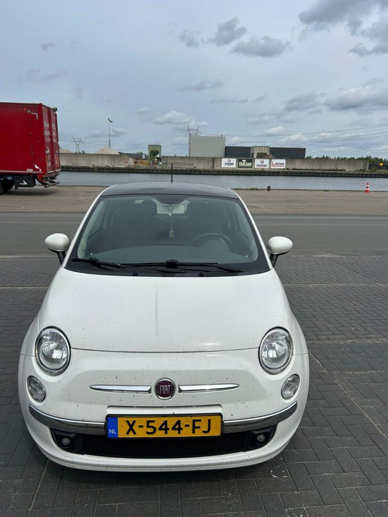 Fiat 500 1.2 C 2014 Wit, Voorwielaandrijving, 4 cilinders, 840 kg, Leder en Stof