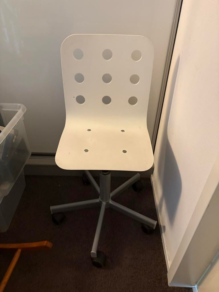 2x IKEA Bureaustoel - Wit, Gebruikt, Huis en Inrichting, Bureaustoelen, Ophalen, Gebruikt, Wit, Bureaustoel