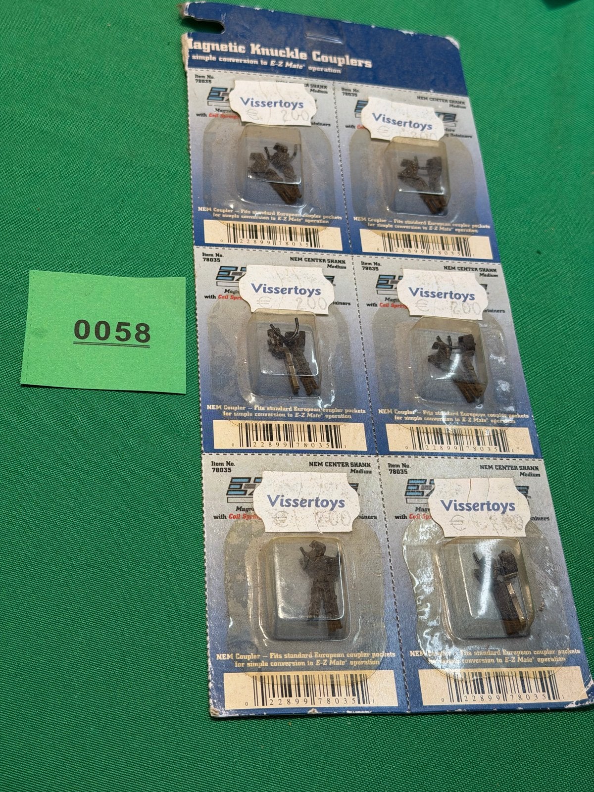 058 Bachmann E-Z Mate Mark II Koppelingen (6 sets, Hobby en Vrije tijd, Ophalen of Verzenden, Nieuw, Overige typen, Bachmann