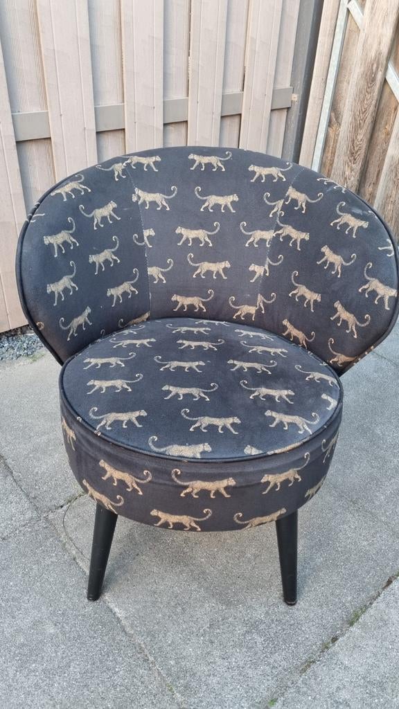 Stoel met dierenprint Luipaard, Ophalen, 50 tot 75 cm