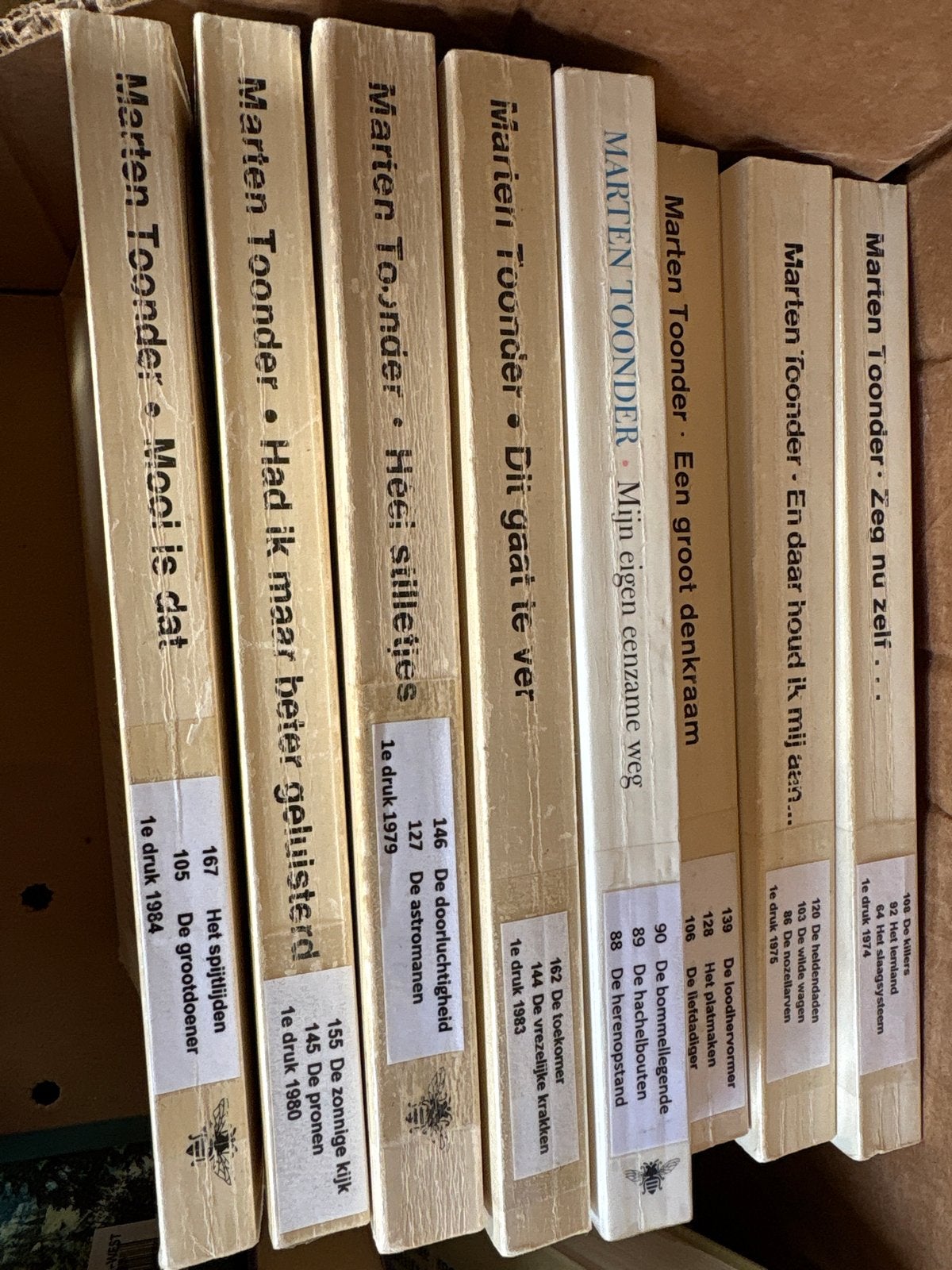 8x Maarten Toonder boeken in goede staat, Meerdere stripboeken, Ophalen of Verzenden, Gelezen