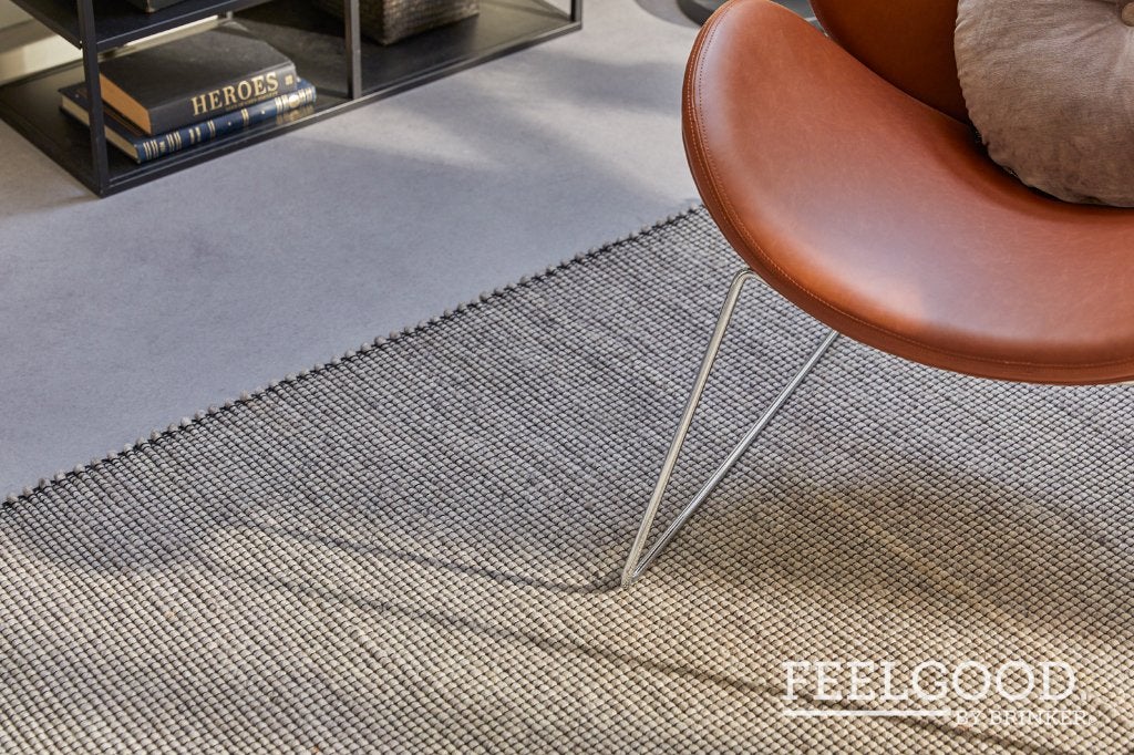 Vloerkleed / Karpet Brinker Torino 830 Grey 200x300cm, Huis en Inrichting, Wol, Ophalen of Verzenden, 200 cm of meer, Grijs