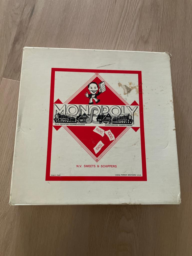Vintage Monopoly Bordspel - N.V. Smeets & Schippers, Drie of vier spelers, Ophalen, Gebruikt