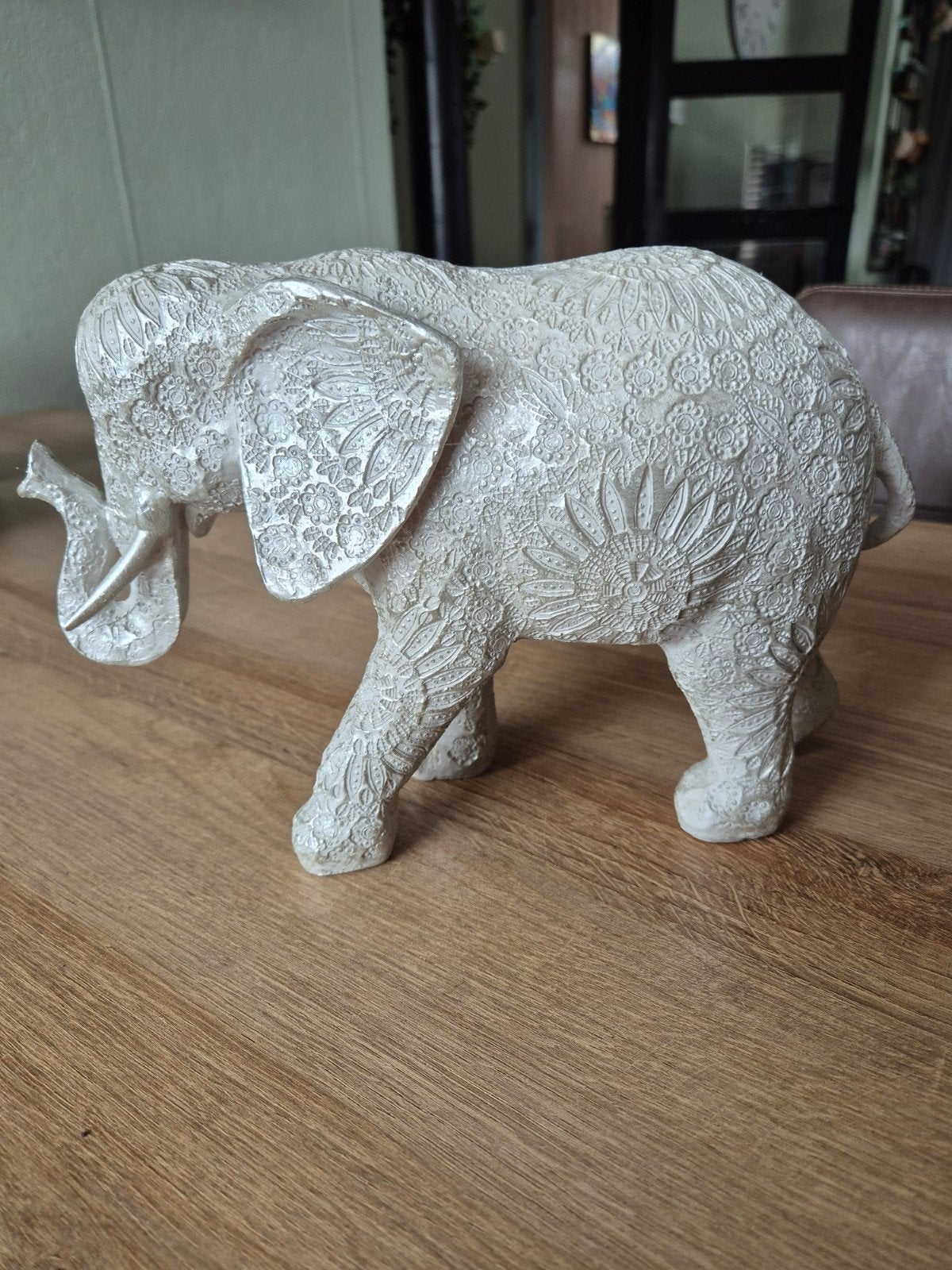 Olifant creme 27x18cm, Ophalen, Dier