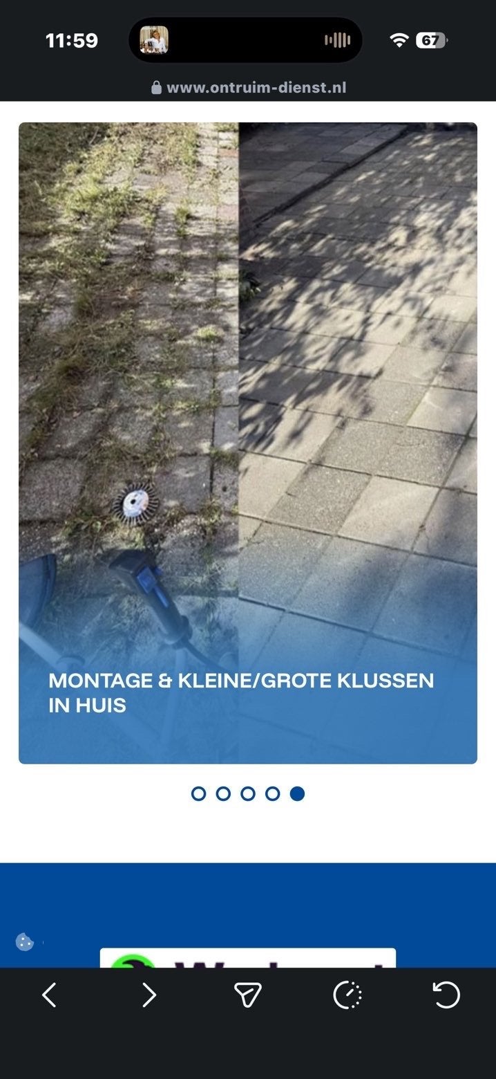 Ontruimdienst helpt u!, Ophalen of Verzenden, 1000 watt of meer, Haakse handslijpmachine