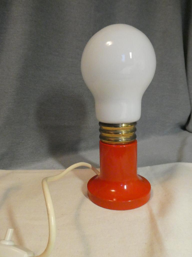 Hip Retro vintage jaren 60 tafellampje, Gebruikt, Jaren 60, Ophalen of Verzenden, Glas