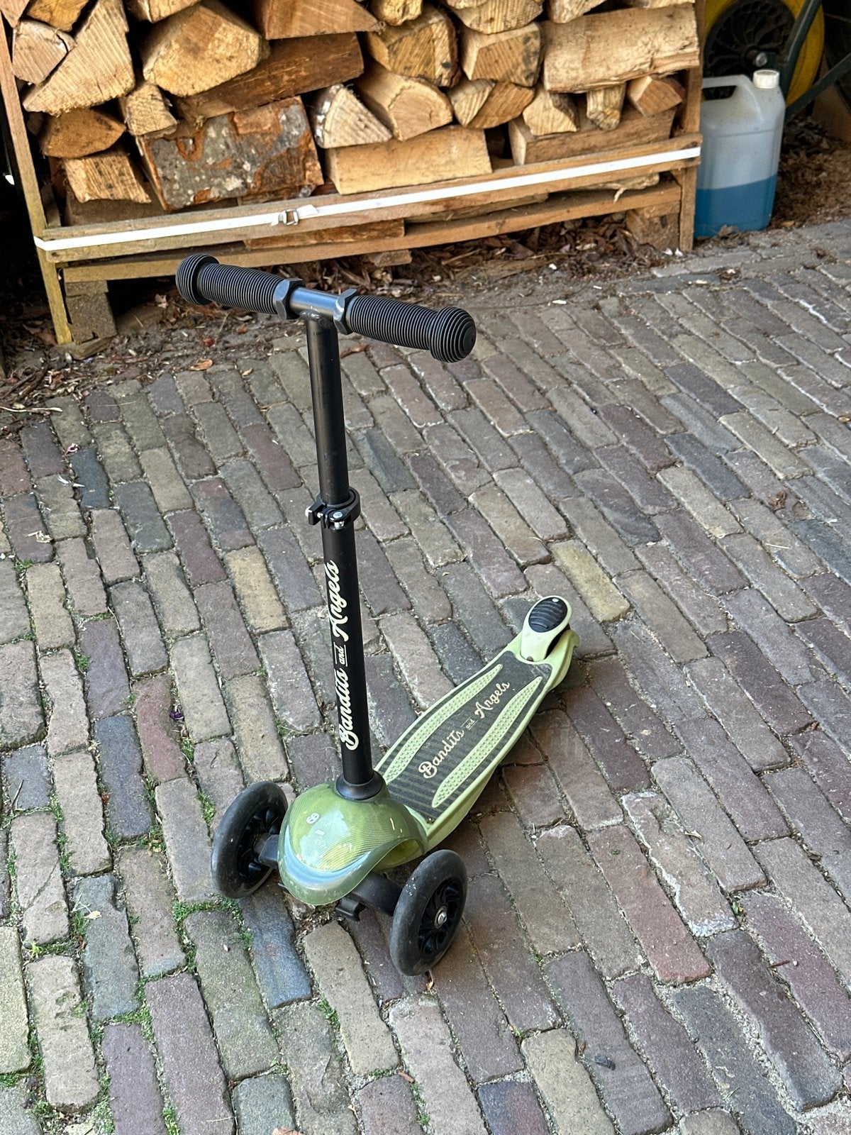 Bandits & Angels driewieler step - Groen, Ophalen, Gebruikt, Gewone step