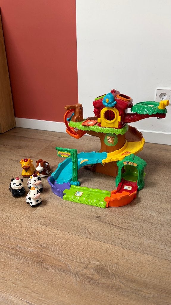 VTech Zoef Zoef Boomhuis met 5 Dieren, Ophalen of Verzenden, Gebruikt, 6 maanden tot 2 jaar