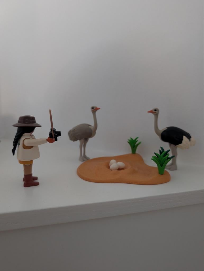 Playmobil struisvogels op nest., Kinderen en Baby's, Speelgoed | Playmobil, Ophalen of Verzenden, Zo goed als nieuw
