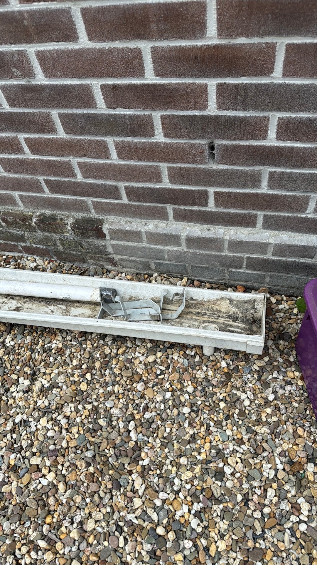 Gratis - dakgoot 2 meter, Ophalen, Gebruikt, Pvc, 80 mm of meer
