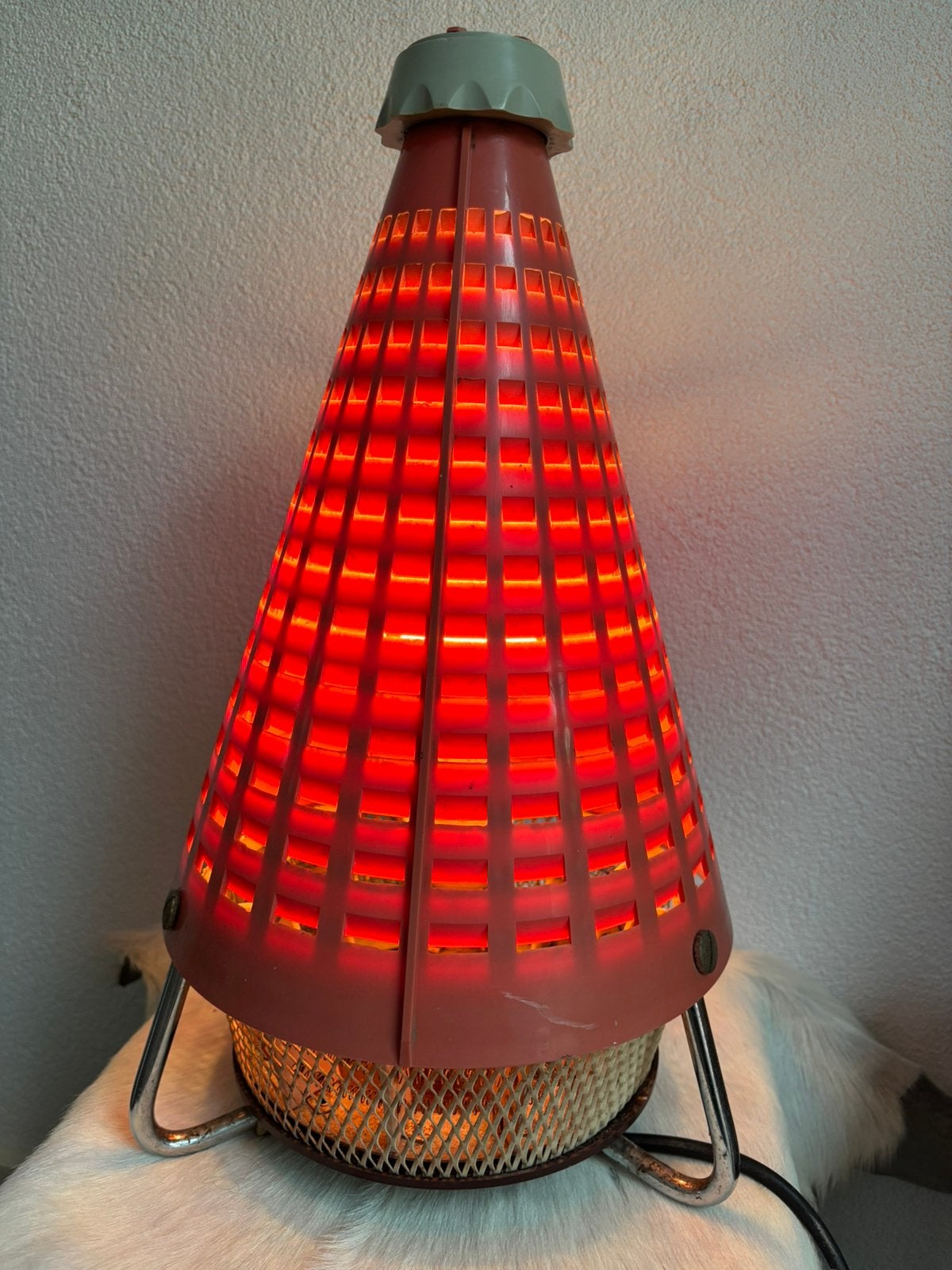 Unieke Industriële lamp Space Age 45 cm jaren ‘60, Ophalen of Verzenden, Gebruikt